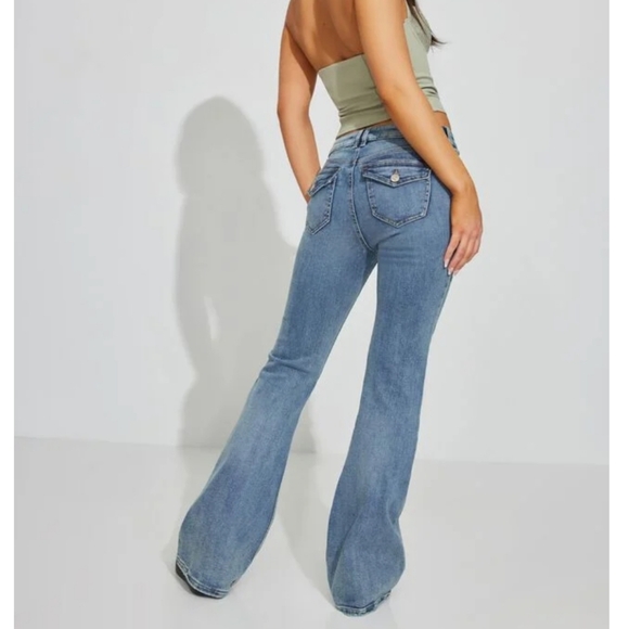 Garage low-rise flare jeans - Picture 2 of 4